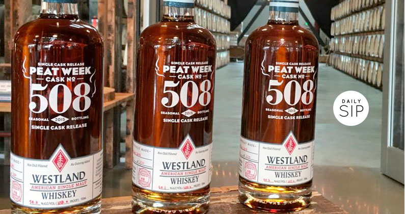 Westland Distillery American Single Malt Whiskey, Peat Week Cask No. 508
