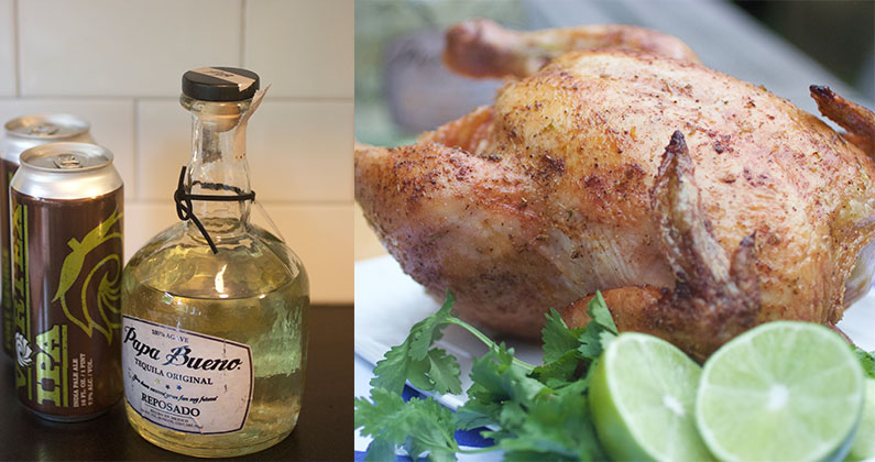 Margarita Beer Can Chicken for the Win