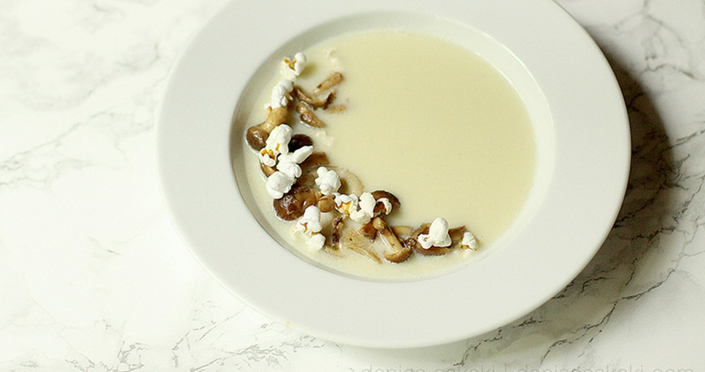 Recipe: Vanilla-Scented Corn Soup with Chanterelles from the New Seattle Cooks