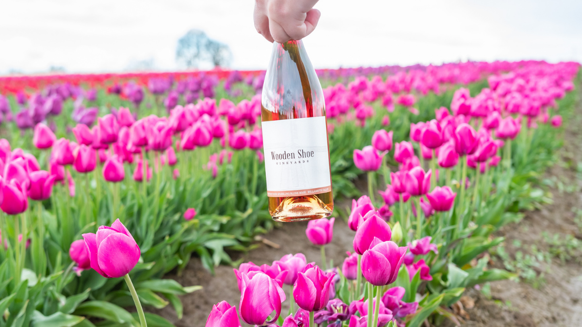 Springtime Sipping at Wooden Shoe Tulip Farm and Vineyards