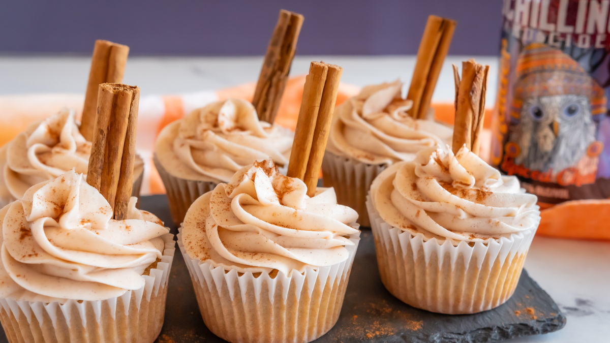 Celebrate Fall with Cinnamon Chaider Cupcakes