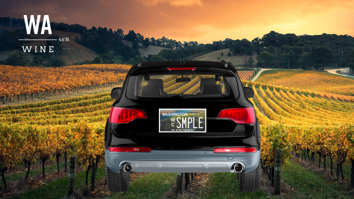 Washington Wine Specialty License Plate Now Available for Order
