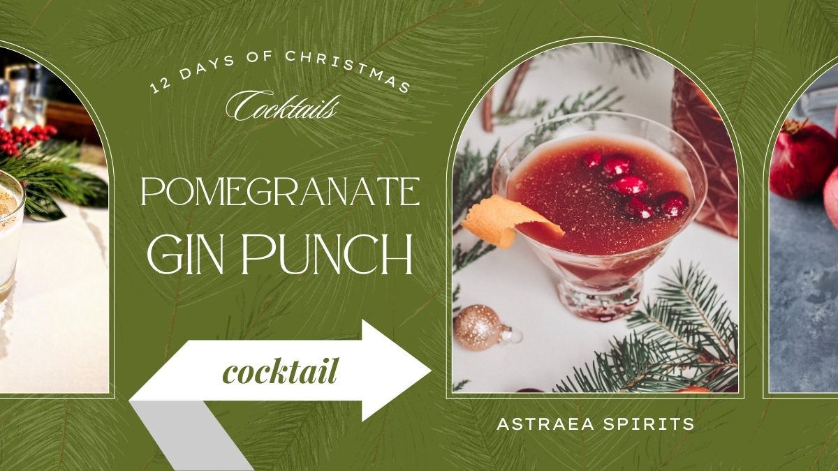 Pomegranate Gin Punch Cocktail