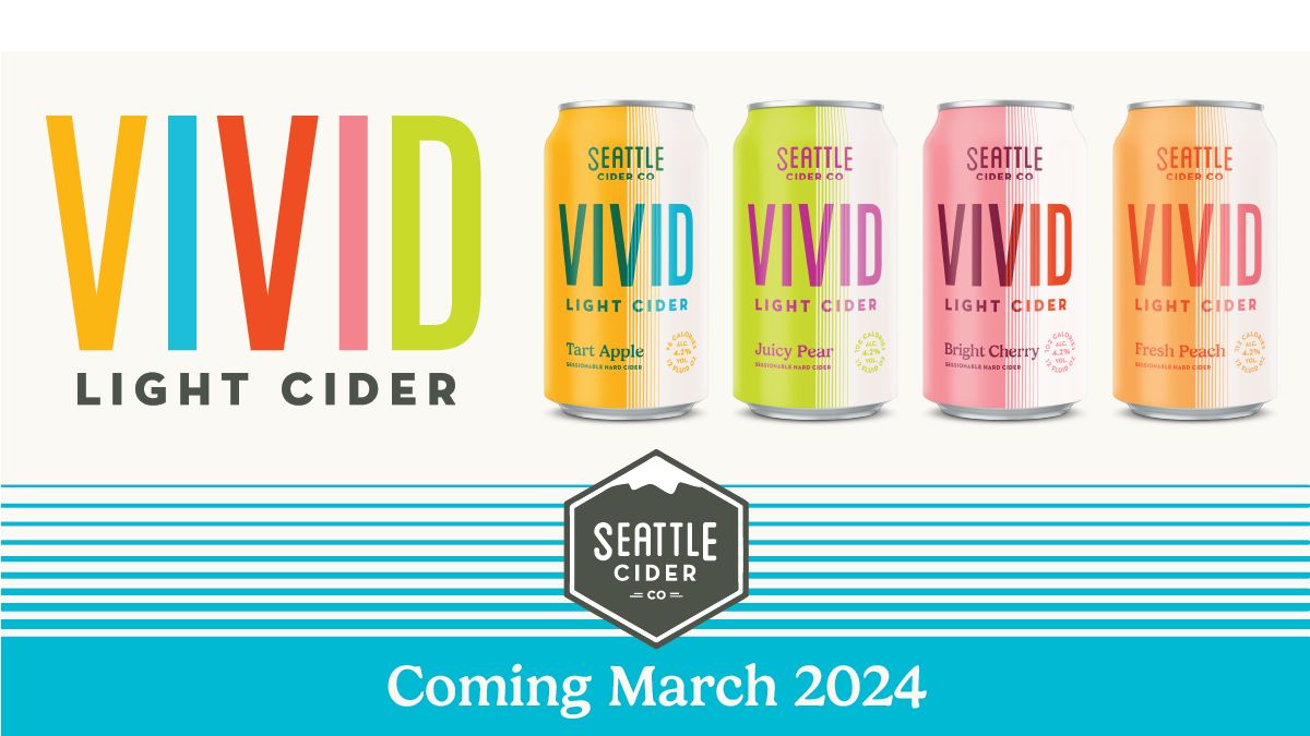 Seattle Cider Co Launches VIVID Light Cider with Four Refreshing Light Cider Flavors
