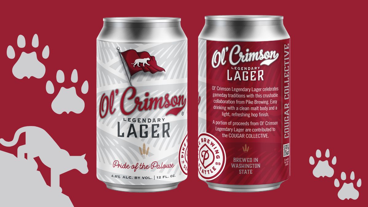Pike Brewing Releases Special Ol’ Crimson Legendary Lager Supporting WSU’s Cougar Collective