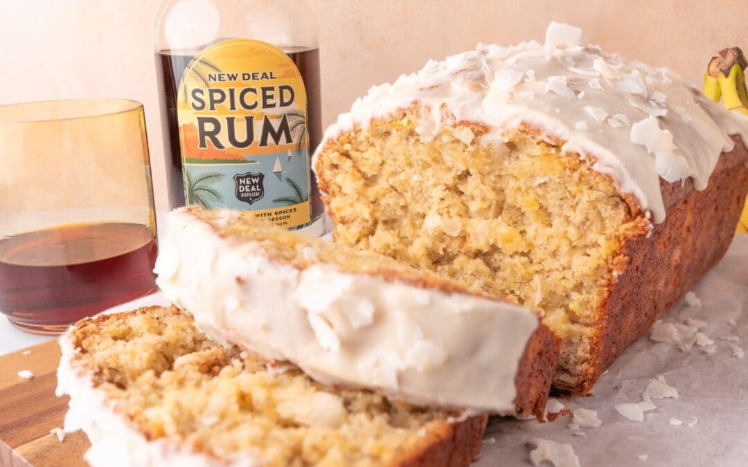 Island Bliss Banana Bread with New Deal Spiced Rum