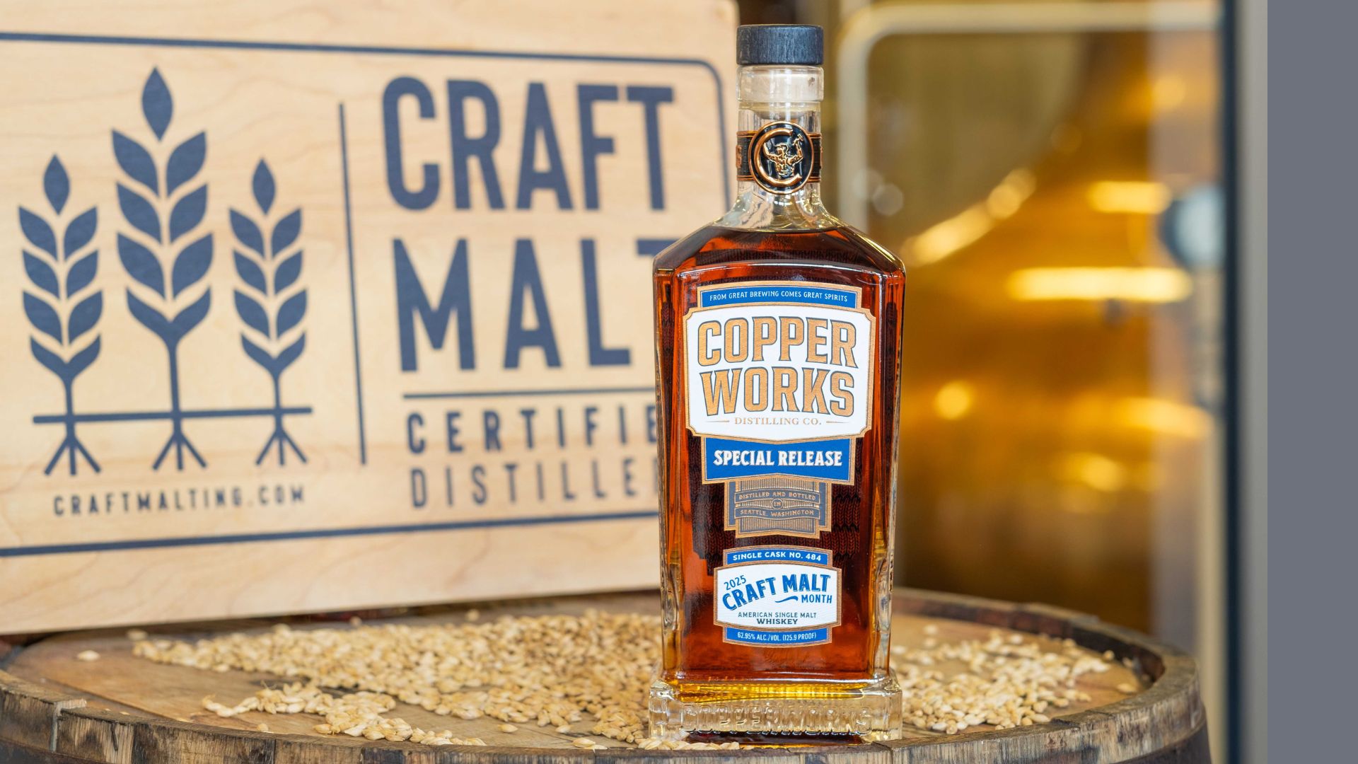 Copperworks Releases Single Cask for Craft Malt Month | $10
