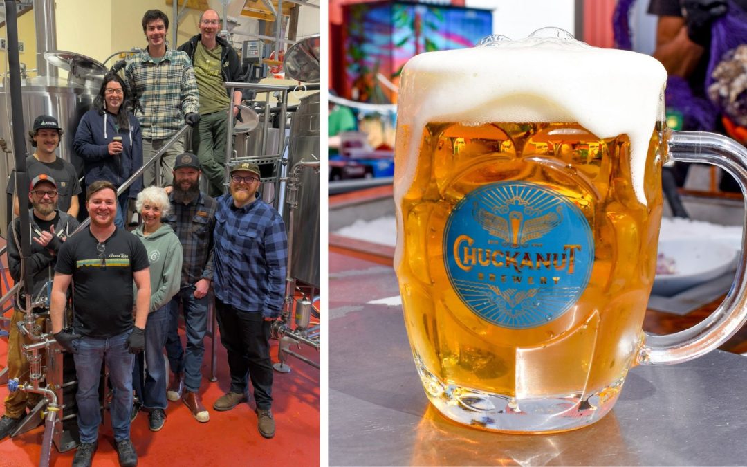 Tapping Chuckanut and Icicle Collab Brew Franconian Lager