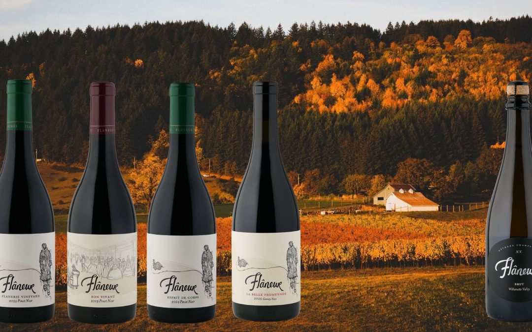 Flâneur Wines Welcomes Fall with New Pinot Noir, Gamay Noir and Sparkling Releases